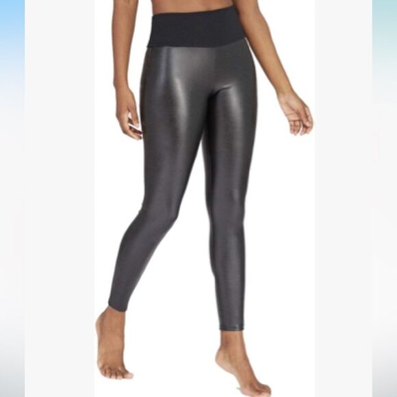 Assets by Spanx Women's All Over Faux Leather Leggings Size XL - Picture 1 of 6